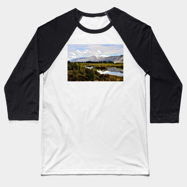 Nouvelle Zélande - Queenstown, Lac Wakatipu Baseball T-Shirt by franck380